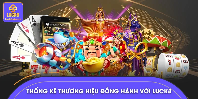 Thống kê thương hiệu game đồng hành cùng LUCK8